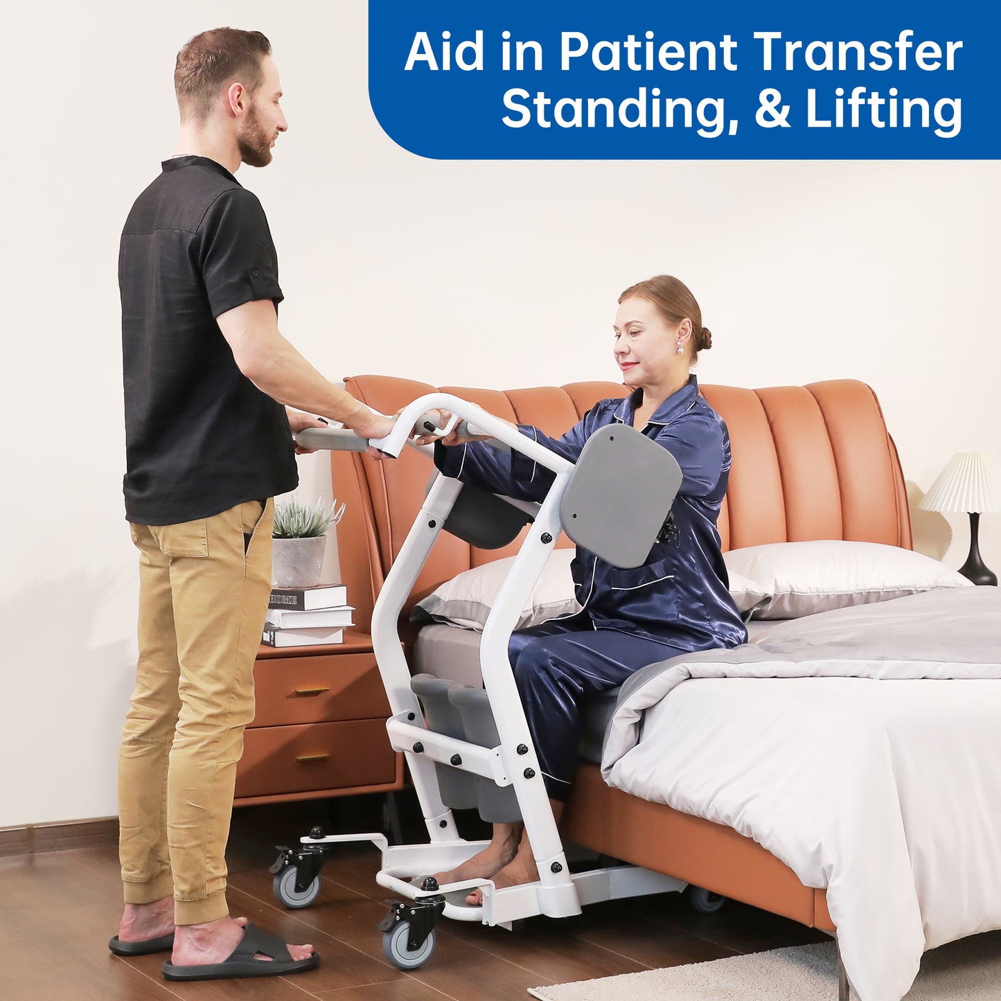 Stand Assist Patient Transport Unit, Patient Lift for Home Care Use, Medical Equipment Lift Assist